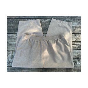 Alia Tan Capri Trousers Stretch Waist Casual Straight Leg Sz 18